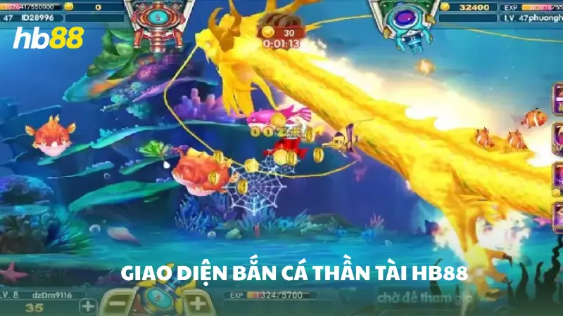 bắn cá Thần Tài HB88 Hình ảnh và âm thanh game sống động
